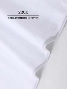 VLONEE "Palm AngelsS" Shirt,Stylish Design, Men's Graphic T-Shirt, Minimalist Design, Vintage Casual Style, Hip-Hop Style. Suitable For Outdoor Leisure Activities, Family Gatherings, And Dinners With Friends. - 白色 - 查看 3