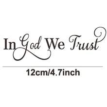 Bible Verse Christian Mirror Stickers - "In God We Trust", Faith, Hope, Love, Self-Adhesive Shiny Look, Religious Teacher Gift With Heart Graphic - A - View 9