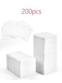 2000/1000/200 piezas Toallitas limpiadoras de uñas - Almohadillas quitaesmalte de uñas profesionales sin pelusa, Pañuelos limpiadores de gel, Herramienta de limpieza y acabado de manicura sin perfume (Blanco) - Blanco - Ver 17