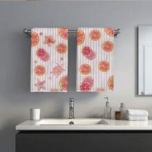 2 khăn lau bếp họa tiết kẻ caro đỏ và tôm hùm/cua, khăn lau bếp bằng sợi microfiber siêu thấm hút, khăn lau bát đĩa, món quà tân gia và sum họp gia đình hoàn hảo, khăn lau bát đĩa và khăn lau bếp, trang trí nhà cửa ngày lễ. - Màu Hồng baby - Xem 10