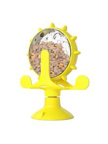 1pc 2026 New Multifunctional Creative Puzzle Interesting Novelty Shaped Rattle Toy With Built-In Bell, Strong Suction Cup, 360° Rotating Windmill, Food Dispenser, Oral Care Teeth Cleaning, Suitable For Cats & Dogs, Entertaining, Interactive Training, Intellectual Stimulation, Ideal Pet Birthday/Holiday Gift - Multicolor - View 15
