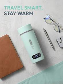 OCTAVO 350毫升便携式旅行电水壶，4档温度设置，304不锈钢材质，快速沸腾，自动断电，防干烧保护 - 美規B型插(110-127V) - 查看 2