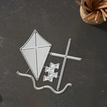 创意风筝模具、DIY剪贴簿相册和压花模板、贺卡制作工具、卡片纸切割工艺品、礼品卡制作模板模切。 - 銀色 - 查看 8