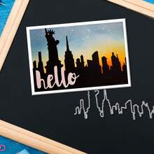 Creative Statue Of Liberty Dies, DIY Scrapbooking Album And Embossing Stencil, Greeting Card Making Tool, Card Paper Cutting Crafts ,Gift Card Making Template Die Cuts. - Silver - View 4