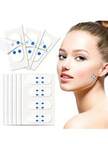 Invisible Anti-Wrinkle Beauty Patches, Lift And Tighten Facial Skin, Suitable For All Skin Types, Applicable For Double Chin And Facial Care, Unisex Lightweight Beauty Tool - Multicolor - View 3