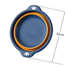 便携式可折叠洗衣盆 塑料旅行折叠洗脸盆 可折叠洗脸盆 浴室家用用品 - 多色 - 查看 2