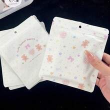 100个派对礼品自封袋，节日礼品自封袋，高端泰迪熊图案礼品袋，可爱卡通自封礼品袋，适合女士小礼物包装、节日、派对、生日礼品包装，以及日常收纳袋和塑料自封袋。 - 包裝袋 - 查看 2