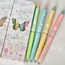 Bộ 4 bút bi bấm nút hình bướm, thích hợp để viết nhật ký, ghi chép, đánh dấu, đồ dùng học tập. - Bộ - Xem 3