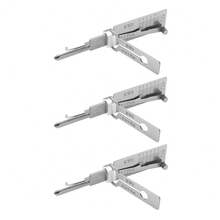 suli Professional KW5 2-In-1 Stainless Steel Key Decoder Portable Locksmith Tool With Precision Hook & O-Ring Pickup Repair Kit - 1pc - View 10