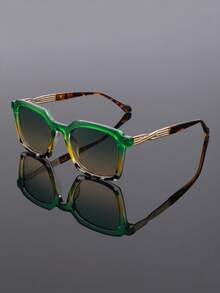 新款经典简约百搭优雅小方框时尚眼镜，男女皆宜，适合朋克、派对、情侣、休闲场合佩戴 - 彩色 - 查看 5