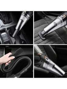 Easypie Selection 1 件装 90W 大功率车载吸尘器 - 便携式、大功率、手持式吸尘器，配备超长电源线和吸尘袋 - 汽车内饰清洁配件套装，送给朋友、毕业、返校、圣诞节装饰、情人节、父母、万圣节、感恩节、个性化定制、生日、新年等场合的最佳礼物 - 有線 - 查看 4