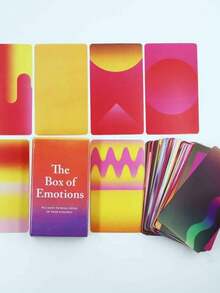 The Box Of Emotions - 80 Cards, Emotional Healing Card Game, 10.3X6cm Tabletop Game Cards, Romantic Healing, Suitable For Weddings, Music Festivals, Halloween, Christmas, Valentine's Day, Ramadan, Easter, April Fools' Day - 1pcs - View 1