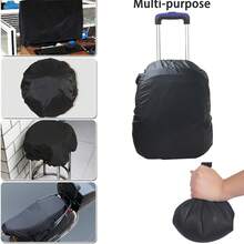 White Base Backpack Rain Cover, 30-40L Waterproof Rain Cover, Reflective Backpack Rain Cover, Dust-Proof/Anti-Theft/Cycling/Hiking/Camping/Travel/Outdoor Activities, Back To School - Multicolor - View 6