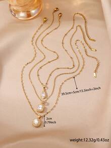 3件套简约铜锆石五瓣花、向日葵、方形锆石、蝴蝶吊坠项链套装，适合女性朋友聚会佩戴，母亲节礼物 - 彩色 - 查看 9