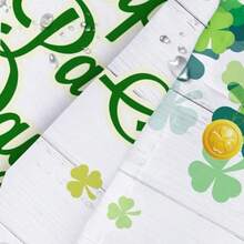 St Patricks Day Shower Curtain for Bathroom Happy St. Patrick's Leprechaun Gnomes Irish Green Truck Waterproof Bath Curtain Shamrocks Fabric Shower Curtains with Hooks for Home Decorations 72"x72" - Irlanda Verde - Ver 5