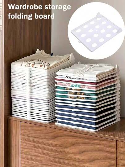 Foldable Plastic Clothing Storage Boxes, Help Save Space, Suitable For Organizing Closets, Wardrobes And Home. These Storage Boxes Come In Neutral Tones, Can Be Used With Wall-Mounted Wardrobe Systems, Practical All Year Round.