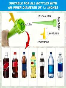 10/20 piezas Dispositivo de riego automático de flores, Temporizador de riego por goteo, Herramienta de riego de plantas en macetas para el hogar, Sistema de riego por goteo automático para invernadero y jardín, Goteros de riego automático verdes - regadera - Ver 2