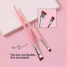 5pcs Upgraded Eye Makeup Brush Set, Including Ultra-Thin & Angled Eyeliner Brush And Eyebrow Brush, Precise Detail Makeup Brushes, Eyeshadow Brush, Brush Set, Gift For Home Use, Makeup Enthusiasts, Makeup Studio - Multicolor - View 2