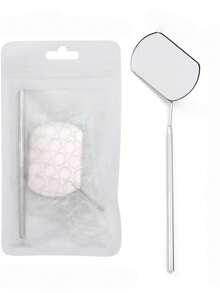 1 pieza Espejo para extensión de pestañas, Espejo de inspección de pestañas multifuncional de acero inoxidable, Herramienta de maquillaje y belleza - Herramienta para extensión de pestañas - Espejo para técnico de pestañas - Multicolor - Ver 9