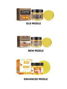 80g木材抛光蜂蜡家具翻新亮光剂清洁剂抛光护理蜡（新旧版随机发货） - 黃色 - 查看 10