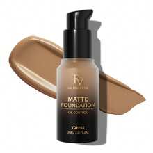 FV Full Coverage Foundation-Hydrating Dewy Glow Foundation Invisible Pore Concealer Non-Greasy Lightweight Natural Soft Brand Beauty Makeup Face Paint Cosmetic For Y2K Fancy Fashion Suitable For Birthday'S Day Gift Rave Party Ready Best Color - Matte Toffee - View 10