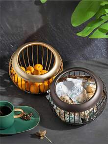 Large Capacity Coffee Capsule Storage Basket, Suitable For All Coffee Capsules, Coffee Capsule Holder, Countertop Coffee Bar Metal Coffee Capsule Storage Rack - Multicolor - View 8