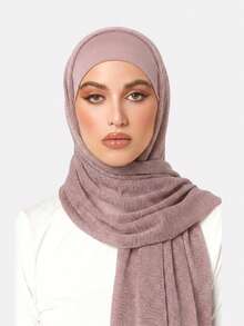 1pc Women's Spring Pleated Headband Scarf Combo, Headwrap Suitable For Daily Use - Multicolor - View 14