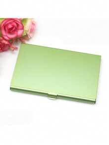 1 Creative Business Card Holder, Aluminum Alloy Name Card Case, Card Holder, Card Box, Card Storage Box, Card Organizer, Credit Card Holder, Wallet, Home Storage Box, Office Supplies And Office Storage - Multicolor - View 17