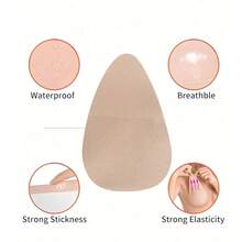 10/2pcs Seamless Invisible Lift Strapless Bra, Nude, Brown, Black, Suitable For B-E Cup Plus Size, Beach Essentials, Pool Float - Multicolor - View 8