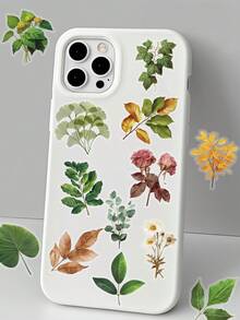 50pcs Transparent Plant Cartoon Creative Stickers DIY Guitar Luggage Refrigerator Water Cup Planner Supplies Decorative Laptop Personalization Stickers - Multicolor - View 5