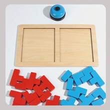 Đồ chơi xếp hình bằng gỗ mới dành cho cả bố và con, giúp phát triển khả năng tập trung và tư duy, để bàn. - Nhiều màu - Xem 12