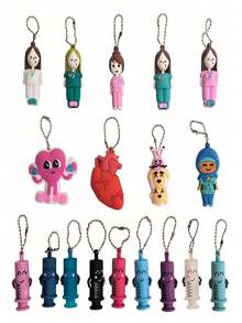 安瓿瓶开启器钥匙扣注射器形状切割器护士医生安瓿瓶开启器辅助药物瓶切割工具 - 彩色 - 查看 3