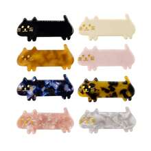 8 Pcs Cat Hair Clips Cute Small Cat Barrettes Fashion Kitty Hair Clips Sweet Cat Acrylic Resin Clips For Girl Teen Women - Cat 8-piece Set - View 6