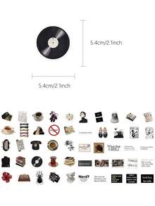 50 miếng dán chủ đề bảo tàng để trang trí ốp điện thoại, bàn phím, máy tính bảng, sổ tay, máy tính xách tay, đàn guitar, mũ bảo hiểm, ván trượt, đồ dùng làm sổ lưu niệm, văn phòng phẩm, nhãn dán vui nhộn cho Kindle. - bảo tàng - Xem 8