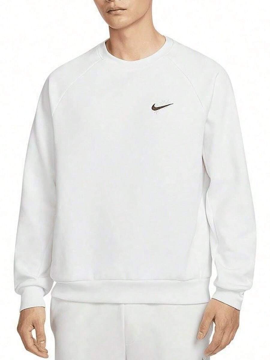 Nike Dri-Fit Logo Sweatshirt, Men's, White. - White - View 1