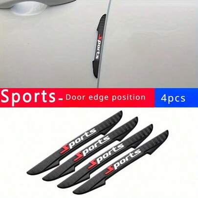 4 Stück/Set Rückspiegel Schutzabdeckungen für Autos (inklusive Ihres Autologo), hergestellt aus dickem PVC Material, Stoßschutzfolie, kratzfest und stoßfest, sportlicher Stil Zubehör, Karosserieschutz für Autos, geeignet für Limousinen, SUVs und andere Fahrzeugmodelle