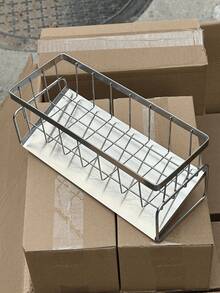 1pc Stainless Steel Kitchen Sink Organizer Rack, Thick Rust-Resistant Design With Integrated Sponge Holder - Black Space-Saving Countertop Dish Drying Rack, Suitable For Sink, Dishcloth, Brush - Compact Kitchen Storage Rack, Fits Small Spaces, Sink Caddy With Towel Bar, Kitchen Sink Shelf, Stainless Steel Sink Organizer - Multicolor - View 17