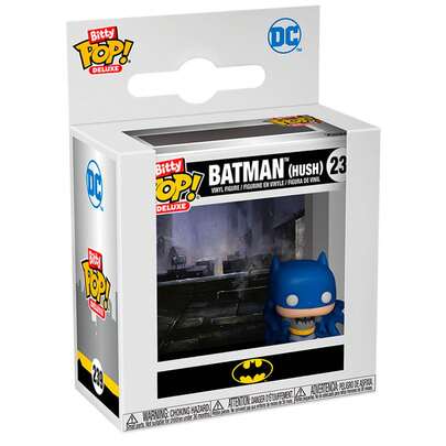  Funko Bitty POP Deluxe  Pack - Batman (Hush) #239 - Pack Of 4 2.5cm Vinyl Minifigures - Mini Batman In Diorama - Officially Licensed Product - Gift For Fans And Collectors