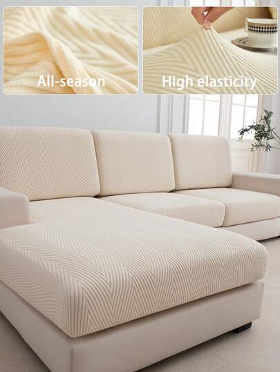Upgraded Thickened Jacquard Sofa Slipcover, Stain & Scratch Resistant Sofa Cover, Elastic Full Wrap Non-Slip Sofa Protector, Living Room Furniture Cover, Multi-Size, All Season Use, Home Decor Essential