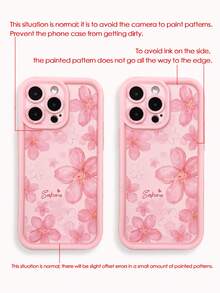 粉色花卉图案镂空粉色蝴蝶链防震加厚简约时尚手机壳,兼容 17/17 Pro/17 Pro Max、16/15、15 Pro Max、Apple P13、P14等机型,女士柔软防震,适用于XS/XR/16 Pro Max/13/7/8P/78GES2、16/15/XR/16 Pro Max/7P/8P/P12 Pro Max/P13 Pro Max/P14 Pro Max/P13/P14/P11/P12/P14等机型,国际版,非国内版 - 彩色 - 查看 7