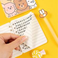 3/5/10本卡通线圈笔记本，卡通天气、宇宙、海底世界、花卉、季节主题口袋便签本，卡通笔记本，日记本，办公便签，学生日记本，返校礼物 - 彩色 - 查看 4