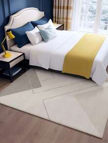 1件装时尚简约风格室内装饰大地毯，新款仿羊毛可水洗底室内地毯，客厅地毯，沙发地毯，卧室地毯，床边防滑垫，房间地垫，餐厅厨房地毯，办公椅垫，玄关门垫，户外野餐毯，户外露营垫 - 多色-1 - 查看 16