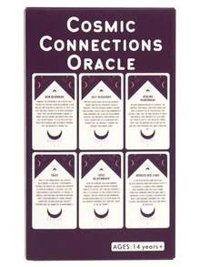 54张宇宙连接神谕卡，尺寸约10.3x6厘米，浪漫疗愈占卜卡，适用于婚礼、音乐节、万圣节、圣诞节、情人节、斋月、复活节、愚人节等场合。 - 1pcs - 查看 9