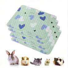 1pc Cute Cartoon Pattern Waterproof, Breathable, Lightweight Pet Pee Pad, Washable Puppy Pad, Suitable For Small Pets, Random Pattern, Not Machine Washable, Bottom Not Waterproof - Multicolor - View 2