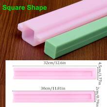 Tube Silicone Soap Molds, 6 Shapes Cylinder Soap Embeds Molds For DIY Craft, Heart, Flower, Round, Square, Cloud, Semi-Circle Soap Making Molds - Tube Soap Mold - View 9