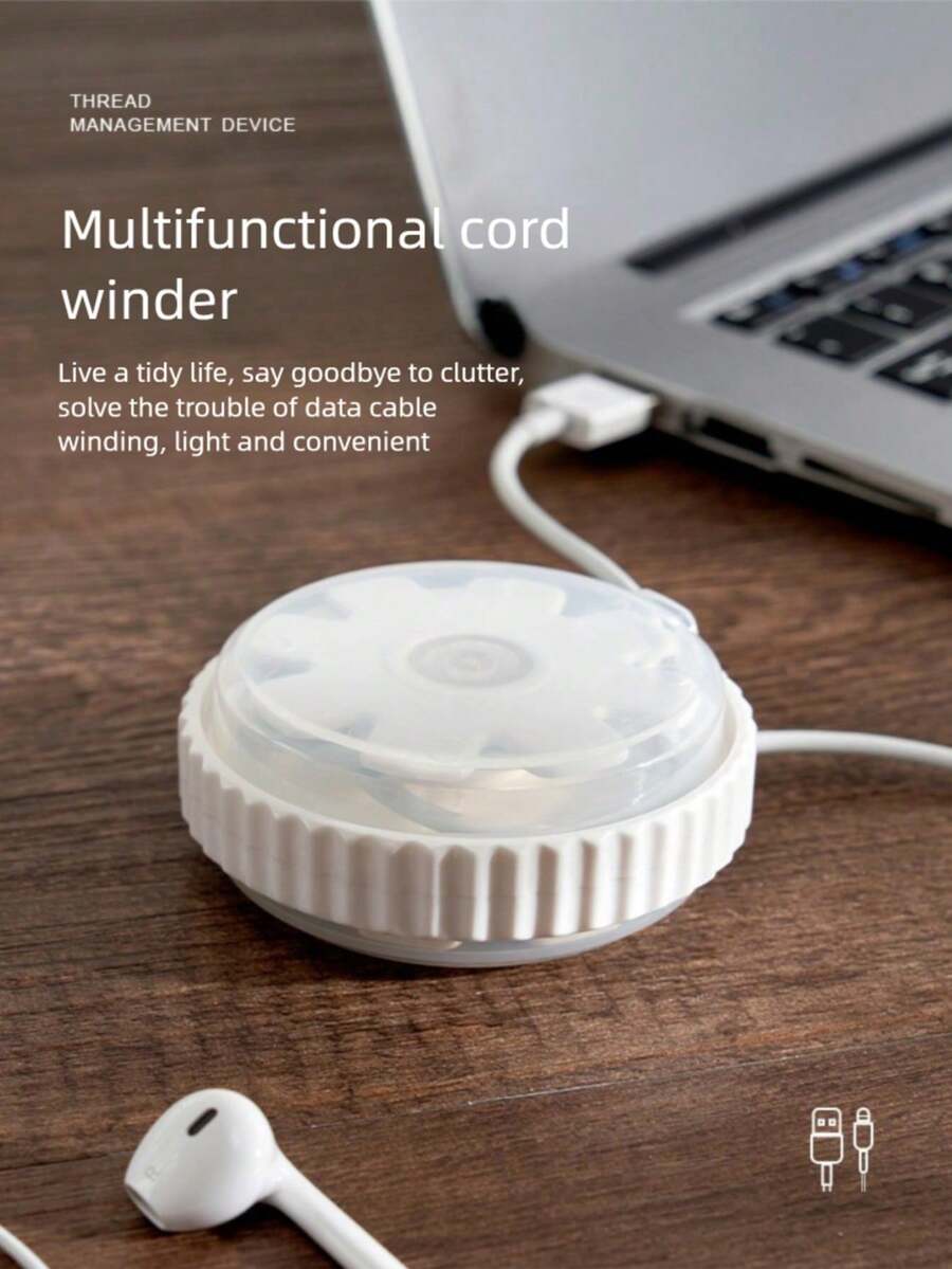 Data Cable Organizer, Cable Winder, Earphone And Mobile Phone Cable Organizer, Portable Cable Winder - Multicolor - View 1