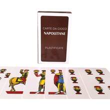 意大利那不勒斯纸牌游戏，休闲娱乐，家庭聚会，节日贺卡，派对游戏活动 - 酒紅色 - 查看 2