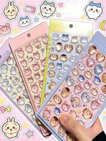 可爱纯色水晶浮雕贴纸，适用于行李箱、水杯、手机壳、礼品装饰、计划本、日记本。也适用于家居装饰、派对装饰、生日礼物、各种节日礼物、时尚单品。时尚单品。奢华。缝纫。DIY。适合赠送给朋友或伴侣。毕业典礼/开幕典礼。开幕礼物/毕业礼物。派对礼物。