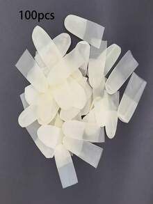 100只一次性指套，乳胶指套，加厚弹力橡胶指套，手指保护，手指卫生，家用指套 - A - 查看 2