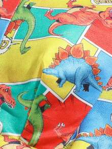 5条装 男童及青少年卡通恐龙印花弹力舒适平角内裤 - 彩色 - 查看 5